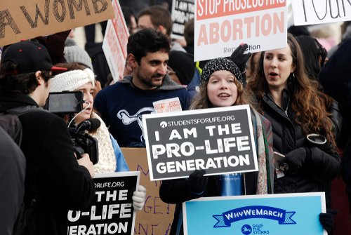Pro-life supporters at the 2019 March for Life. (Shutterstock)