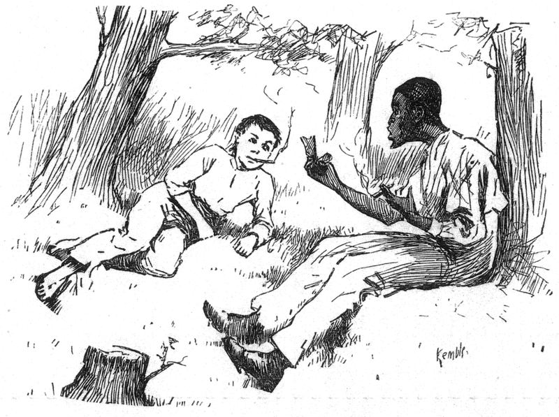 Huckleberry Finn and Jim. (Wikimedia Commons)