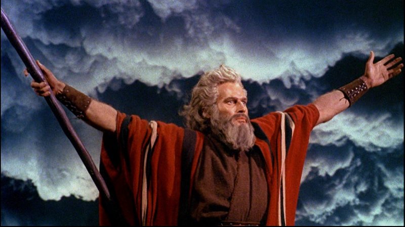Charlton Heston in "The Ten Commandments." (Wikimedia Commons)