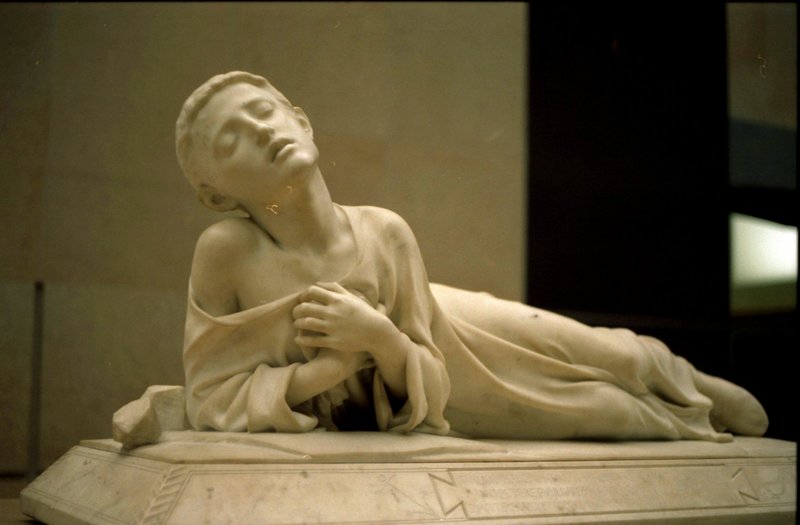 Tarcisius, martyr, by Alexandre Falguière, 1868. (Wikipedia)