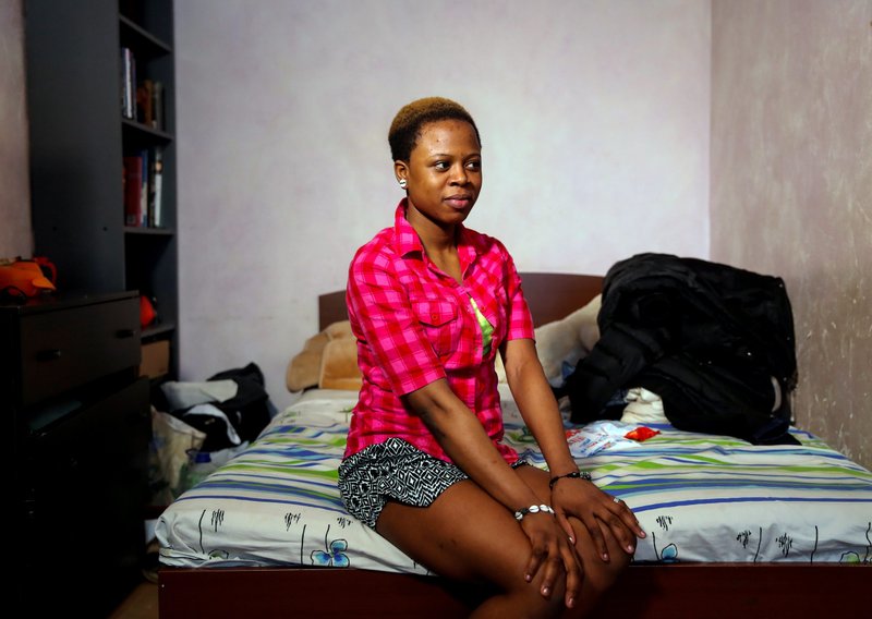 Blessing Obuson, 19, from Nigeria, rescued from human traffickers, poses for a portrait in a shelter on the outskirts of Moscow in this Feb. 21, 2019, file photo. (CNS photo/Maxim Shemetov, Reuters)