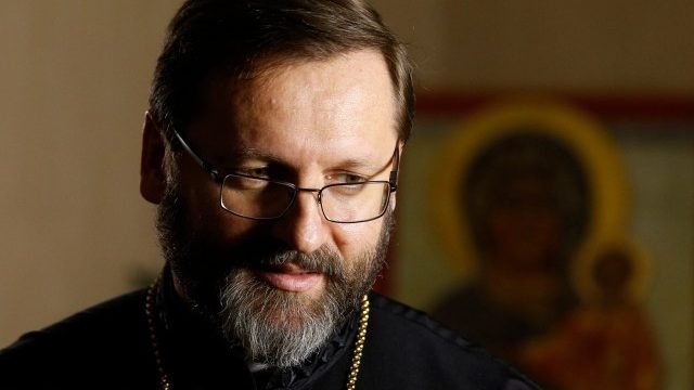 Archbishop Sviatoslav Shevchuk of Kiev-Halych, major archbishop of the Ukrainian Catholic Church, during an interview in Rome Feb. 23, 2016. (Paul Haring/CNS)