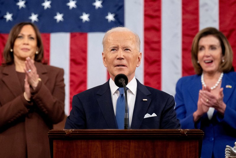 President Joe Biden delivers the State of the Union address at the U.S. Capitol in Washington March 1, 2022. (CNS photo/Saul Loeb, Pool via Reuters)