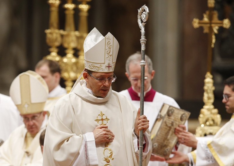 Archbishop Waldemar Sommertag, the Vatican ambassador to the Vatican, is pictured in St. Peter's Basilica at the Vatican March 19, 2018. The Vatican called Nicaragua's expulsion of the Vatican ambassador "grave and unjustified" as the rift deepened between the Catholic Church and the government of Nicaraguan President Daniel Ortega. (CNS photo/Paul Haring)