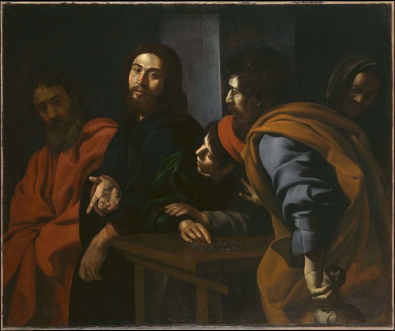 "The Calling of St. Matthew," circa 1625–30, by Giovanni Battista Caracciolo. (Metropolitan Museum of Art)