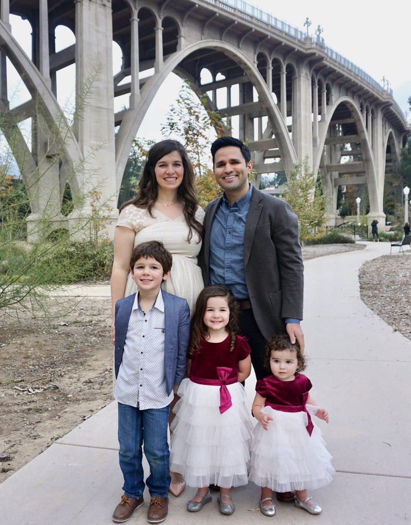James and Laura Zambrana of San Gabriel with children Peter, 5, Helen, 4, Jane, 20 months. Laura is pregnant with their fourth child, a baby girl due in May. (Micaela Darr)