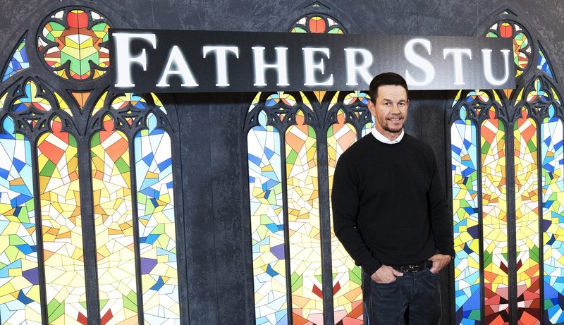 Mark Wahlberg at a Los Angeles screening of "Father Stu." (Victor Alemán)