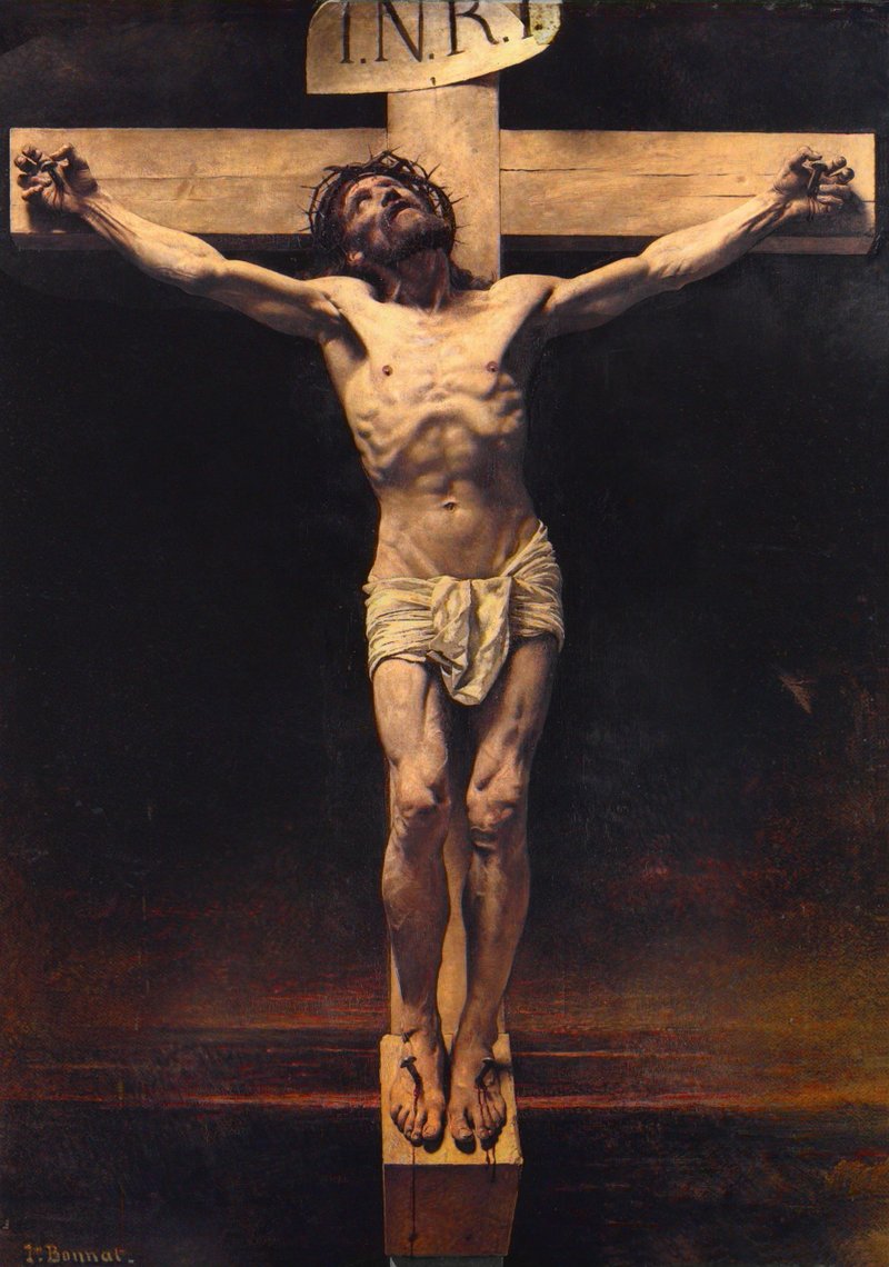“Christ on the Cross,” by Léon Bonnat, English, 1874. (Wikimedia Commons)