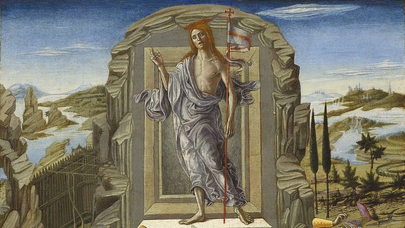 “The Resurrection,” by Benvenuto di Giovanni, 1436-1518, Italian.