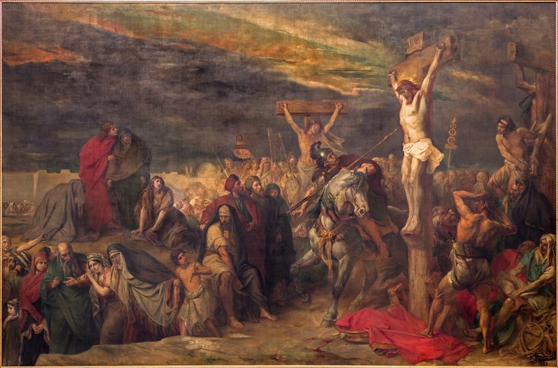 "The Crucifixion," 1886, by Jean Francois Portaels. (Shutterstock)
