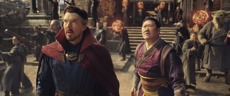 Benedict Cumberbatch and Benedict Wong star in a scene from the movie "Doctor Strange in the Multiverse of Madness." The Catholic News Service classification is A-III -- adults. The Motion Picture Association rating is PG-13 -- parents strongly cautioned. Some material may be inappropriate for children under 13. (CNS photo/Marvel Studios)