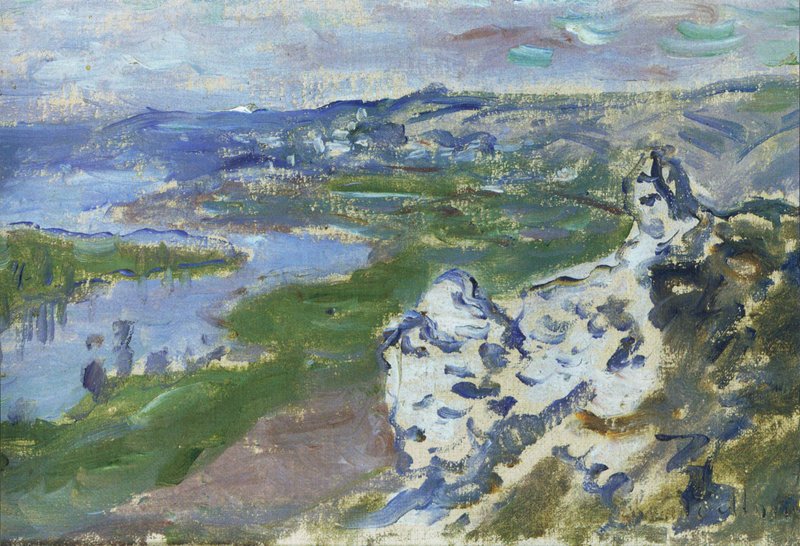 "The Seine, seen from the heights Chantemesle," 1881, by Claude Monet. (Wikimedia Commons)