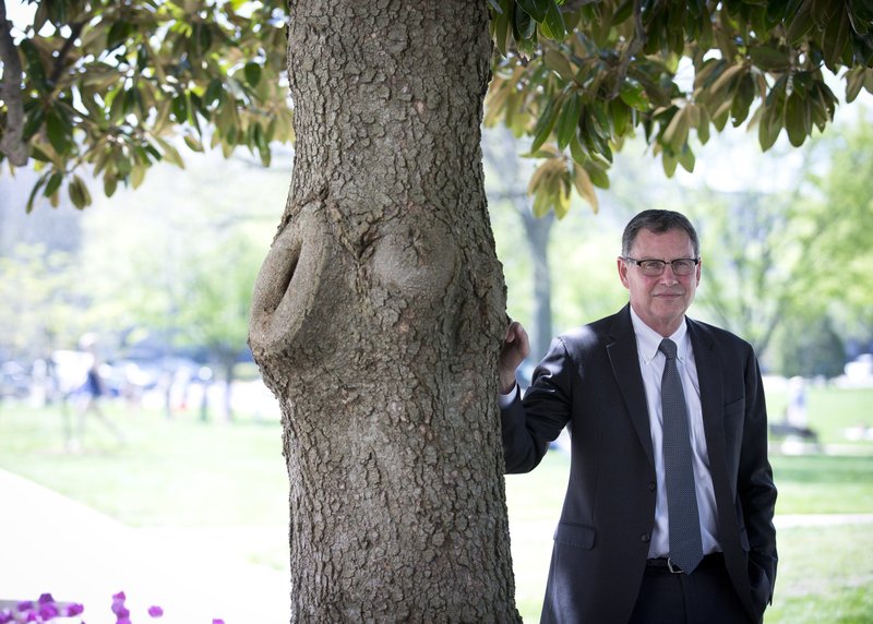 Stephen Schneck is seen on the campus of The Catholic University of America in Washington in this 2017 file photo. He was appointed by President Joe Biden June 15, 2022, to serve on the U.S. Commission on International Religious Freedom. (CNS photo/Tyler Orsburn)