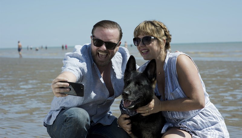 Ricky Gervais and Kerry Godliman in "After Life." (IMDB)