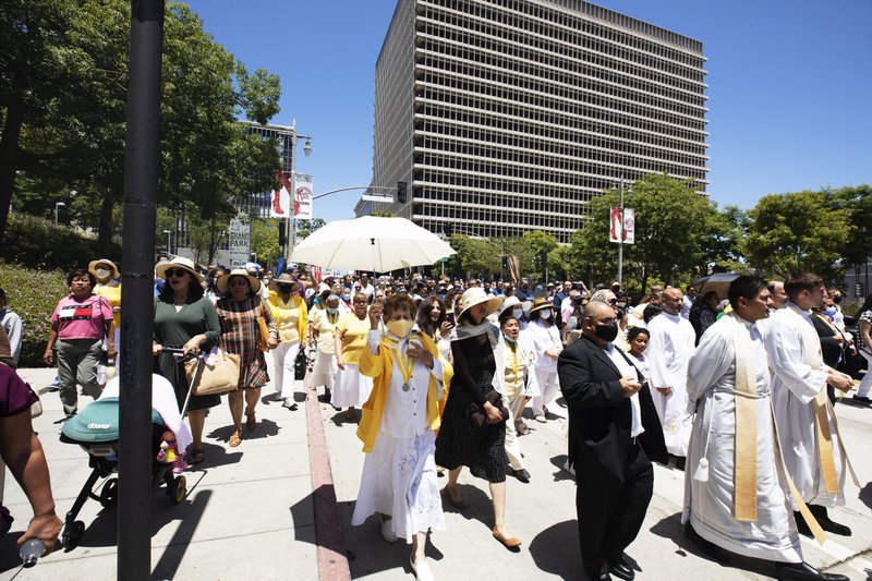 The event was planned as part of the nationwide launch of the three-year-long National Eucharistic Revival in the U.S. (Victor Alemán)