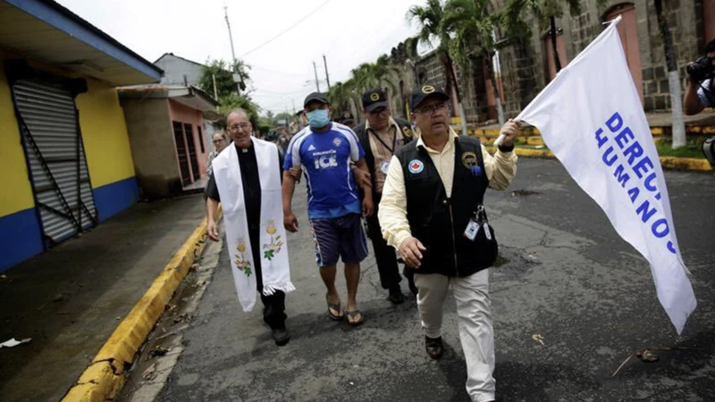 Father Edwin Román, an undated picture, in Nicaragua. (Twitter/Román via Crux)