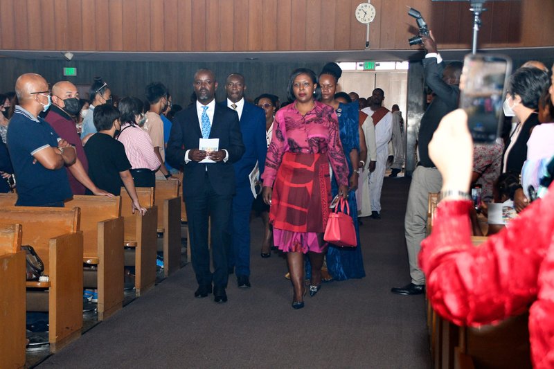 Representatives from the government and the Archdiocese of Gulu in Uganda came to Panorama City last month to celebrate the dedication of a new shrine to Uganda’s Catholic martyrs at St. Genevieve Church.