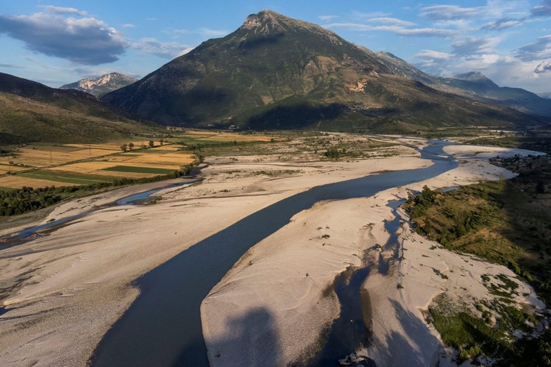 A general view shows Vjosa River in Tepelena, Albania, June 12, 2022. Pope Francis issued a message for the World Day of Prayer for the Care of Creation, Sept. 1, calling for "a covenant between human beings and the environment" in order to combat climate change. (CNS photo/Florion Goga, Reuters)
