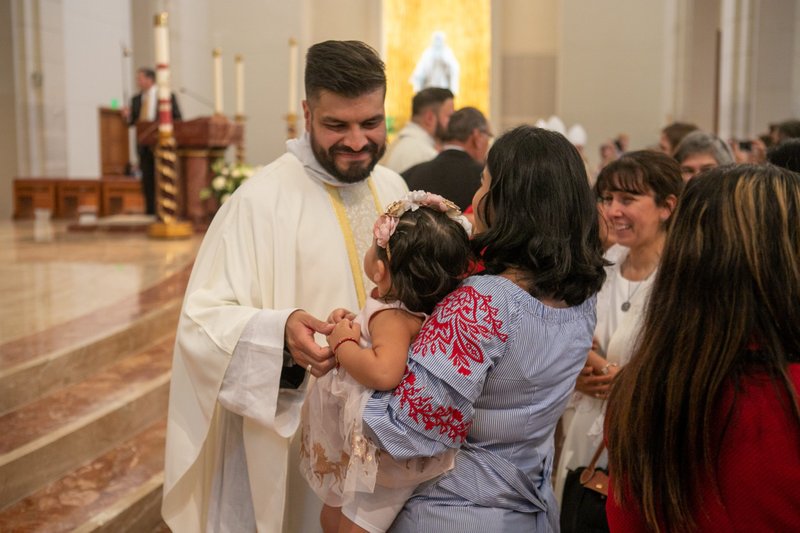 Father Luis Garcia is seen during a Mass of ordination to the priesthood at the Co-Cathedral of the Sacred Heart in Houston June 4, 2022. Father Garcia was one of two Hispanic and Latino priests ordained in Galveston-Houston this year. A new Hispanic Serra Club, the first to be established in the Archdiocese of Galveston-Houston, will promote and inspire new vocations to the priesthood and religious life with a focus on Hispanic and Latino populations. It also is the first Hispanic Serra Club in the United States. (CNS photo/James Ramos, Texas Catholic Herald)