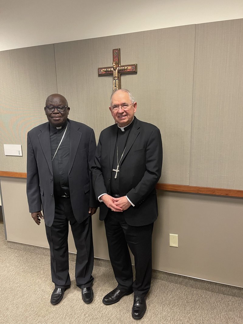 Archbishop Odama met with Archbishop José H. Gomez during his visit to Los Angeles last month.