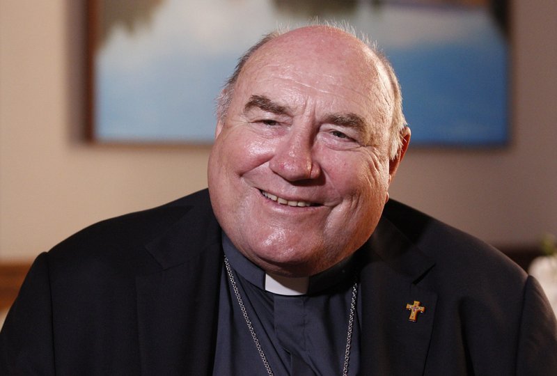Bishop Christopher Saunders, former bishop of Broome, Australia, is pictured in Rome June 27, 2019. Australian Archbishop Mark Coleridge will conduct an investigation of allegations of sexual misconduct against Bishops Saunders. The bishop denies the allegations. (CNS photo/Robert Duncan)