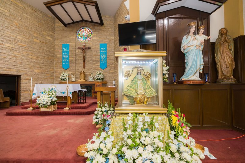 The pilgrim image of Our Lady of San Juan de Los Lagos at Our Lady of the Rosary Church in Paramount. (Submitted photo)