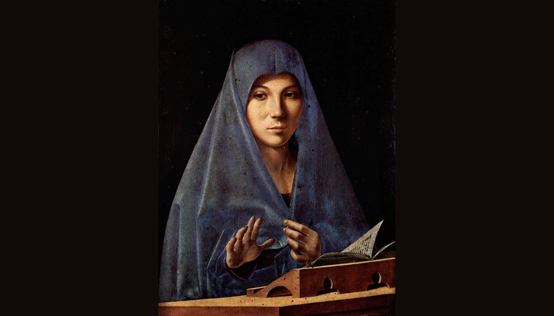 “Virgin Annunciate,” 1476, by Antonello da Messina. (Wikiart)