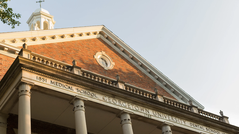 The exterior of Georgetown University's School of Medicine in Washington, D.C. (Shutterstock via CNA)