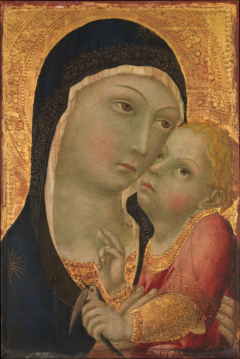 “Madonna and Child,” by Sano di Pietro, 1405-1481, Italian. (Metropolitan Museum of Art)
