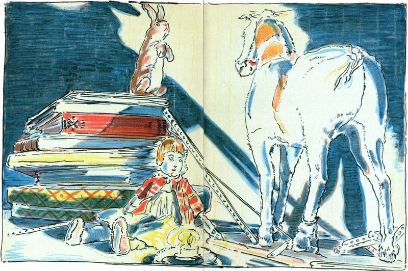 An illustration by William Nicholson in Margery Williams' 1922 book, "The Velveteen Rabbit." (Wikimedia Commons)