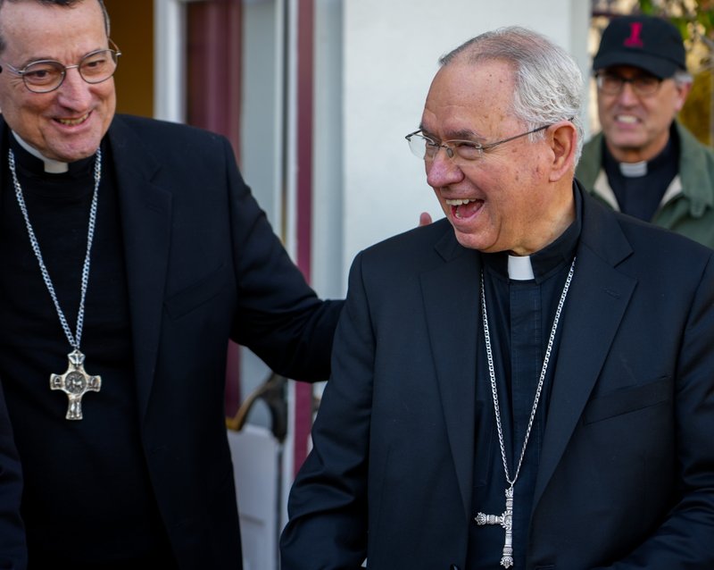 Archbishop Gomez during the 2023 OneLife LA walk. (Stefano Garzia)