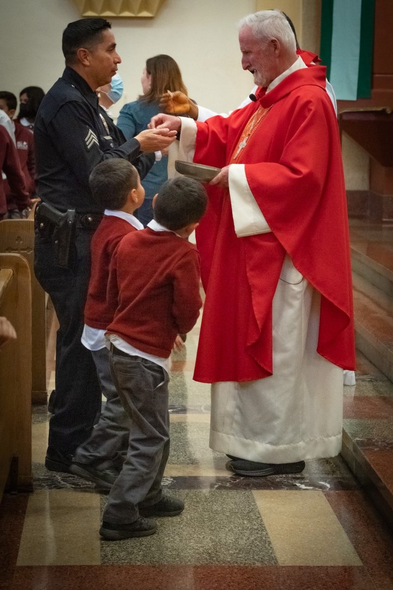 First responder and military families were honored as part of All Souls School’s “Celebrating Our Nation” Day during Catholic Schools Week 2023. (Submitted photo)