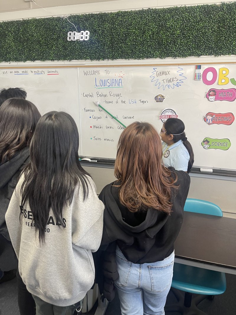 Students at Our Lady of Loretto Elementary School in Los Angeles participated in “Celebrating Our Nation” Day during Catholic Schools Week. (Submitted photo)