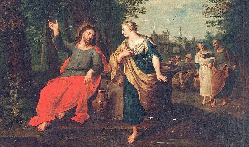 “Jesus and the Samaritan Woman at the Well,” by Cornelis Schut, 1597-1655, Flemish. (Wikimedia Commons)
