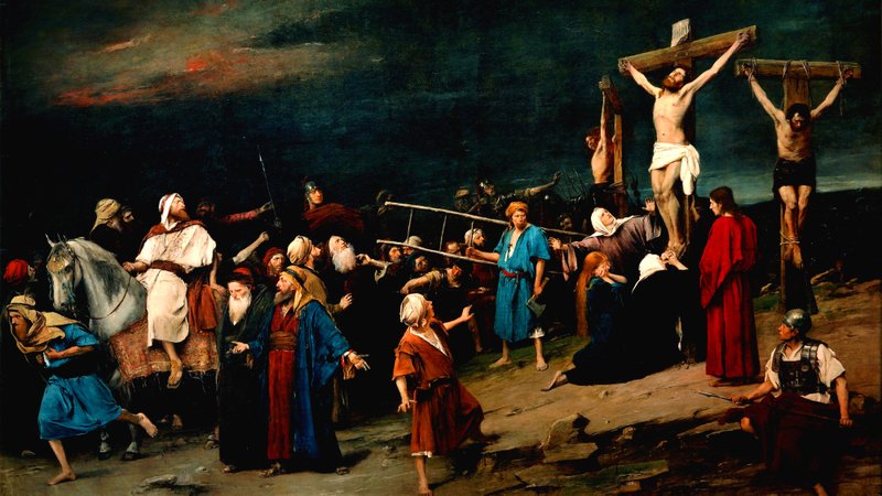 “Golgotha” or “Christ on the cross,” 1884, by Mihály Munkácsy. (Wikimedia Commons)