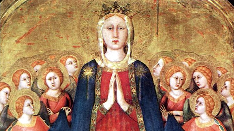 “Virgin of Mercy,” by Lippo Memmi, 1291-1356, in Orvieto Cathedral, Italy. (Wikimedia Commons)