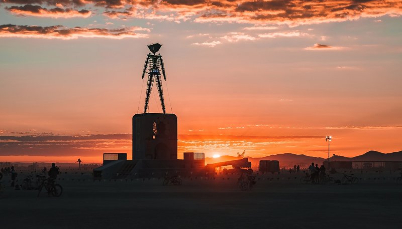 Burning Man festival in the Black Rock Desert, Nevada. (Shutterstock)