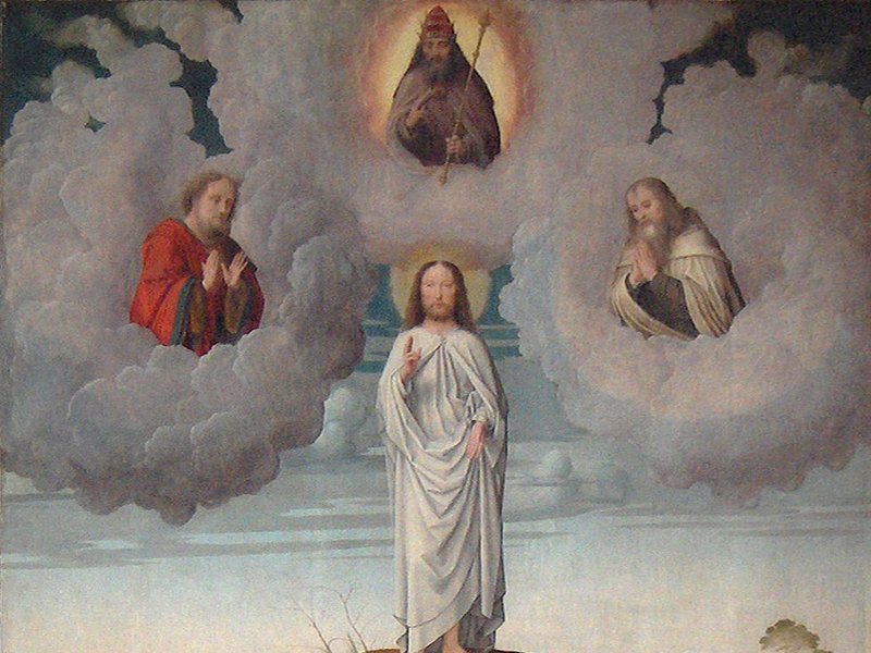 Detail from “The Transfiguration,” by Gerard David, 1450/1460-1523, Netherlandish. (Wikimedia Commons)