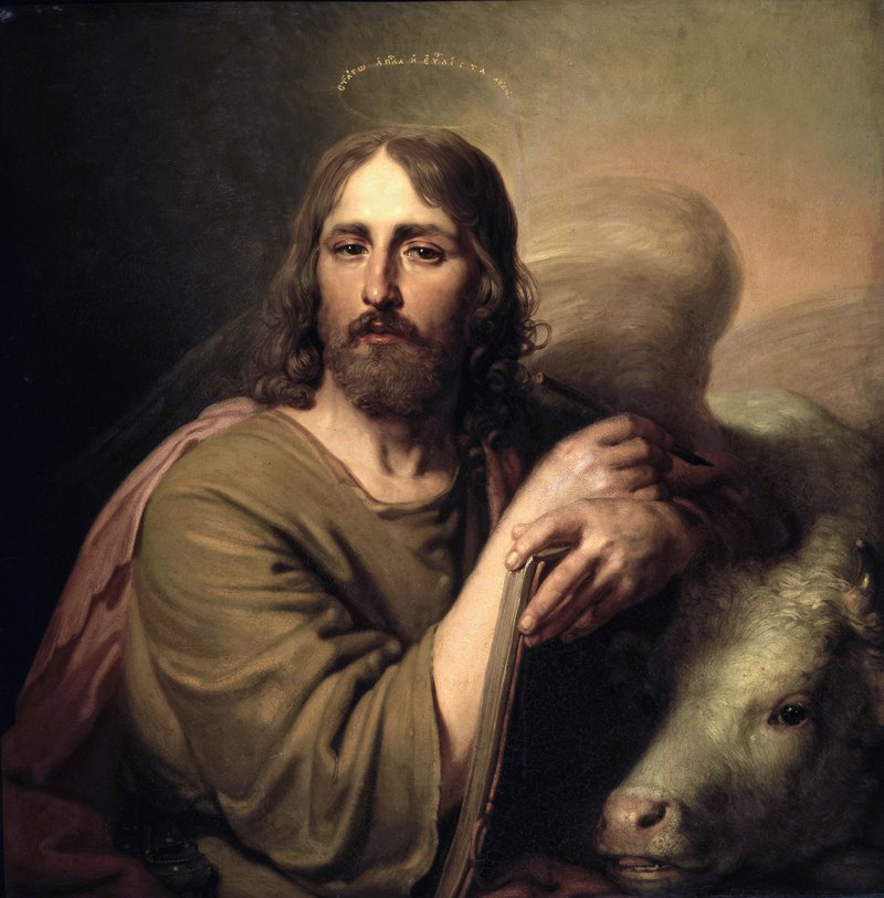 “St. Luke the Evangelist,” by Vladimir Borovikovsky, 1757-1825, Russian. (Wikimedia Commons)