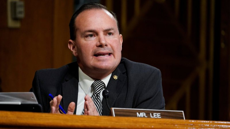 U.S. Sen. Mike Lee, R-Utah, is pictured on Capitol Hill in Washington Nov. 10, 2020. Legislation introduced Sept. 19, 2023 seeks the repeal of the FACE Act, saying it weaponizes federal power against pro-life individuals. (OSV News/Susan Walsh, Reuters)