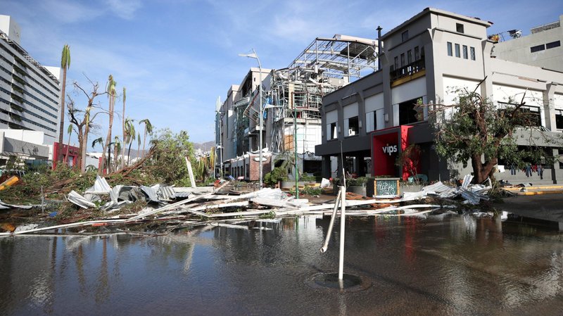 Damaged buildings are seen in the aftermath of Hurricane Otis in Acapulco, Mexico, Oct. 26, 2023. (OSV News/Henry Romero, Reuters)