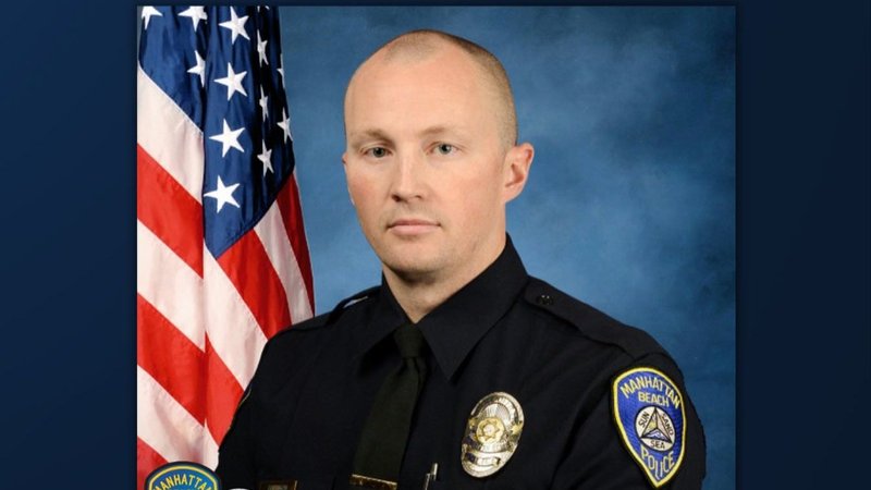 Manhattan Beach Police Department motorcycle officer and St. John Bosco High School graduate Chad Swanson was killed in a freeway crash on Oct. 4. (St. John Bosco High School)