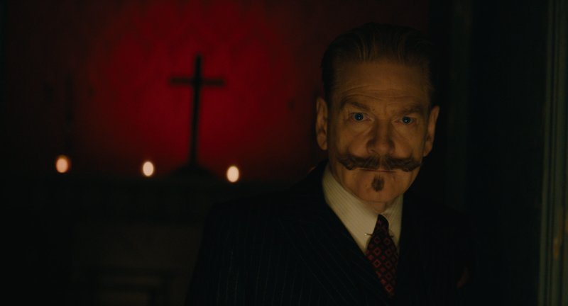 Kenneth Branagh as Hercule Poirot in “A Haunting in Venice.” (20th Century Studios/©Disney)