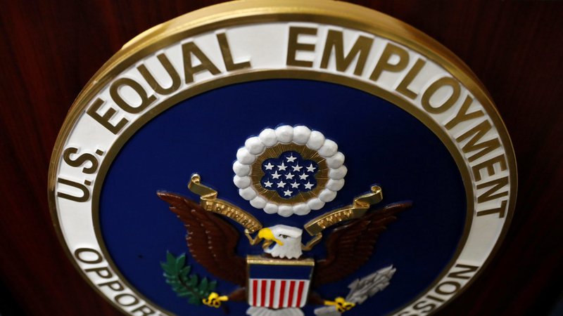 The seal of the U.S. Equal Employment Opportunity Commission is seen in the agency's office in New York City Sept. 17, 2020. (OSV News/Andrew Kelly, Reuters)