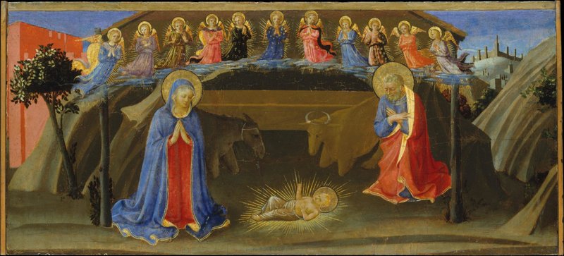“The Nativity,” attributed to Zanobi Strozzi, ca. 1433-34, Italian. (Metropolitan Museum of Art)
