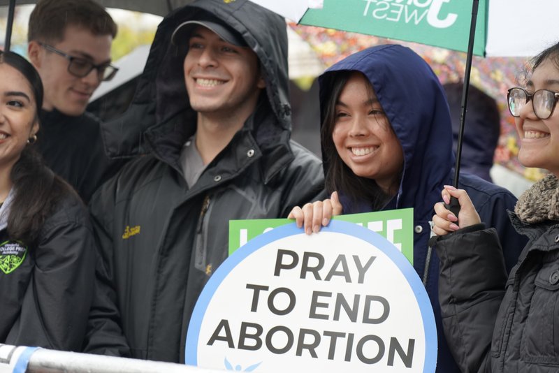 Participants listen to speeches at OneLife LA on Jan. 20. (Archdiocese of Los Angeles)