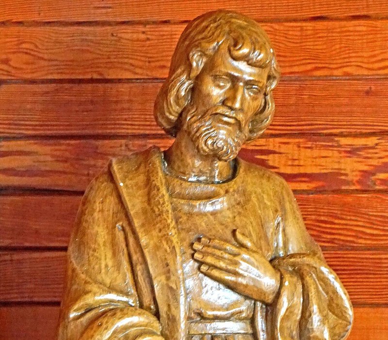 “Statue of St. Joseph as Carpenter.” Photo by Dennis Jarvis. (Wikimedia Commons)