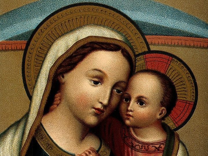 “St. Mary (the Blessed Virgin) with the Christ Child” icon. (Wikimedia Commons)