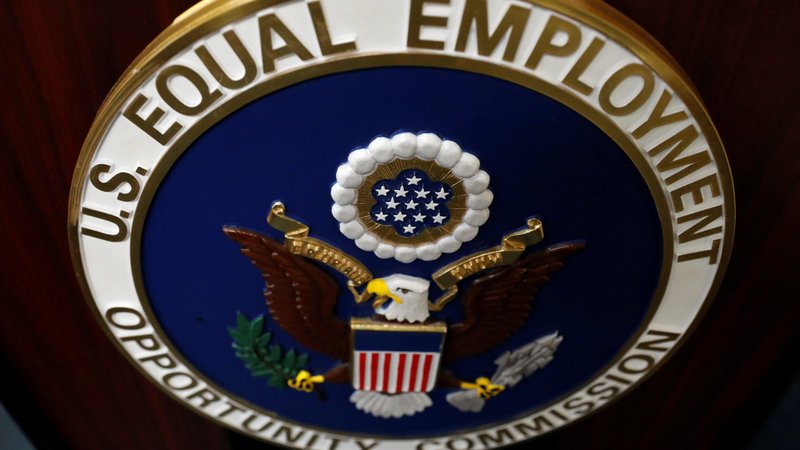 The seal of the U.S. Equal Employment Opportunity Commission is seen in the federal agency's office in New York City Sept. 17, 2020. The Catholic Benefits Association filed a motion July 24, 2024, for a preliminary injunction against EEOC over two regulations it says violate its members' religious beliefs. (OSV News photo/Andrew Kelly, Reuters)