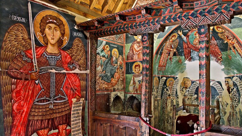 Inside the Church of the Archangel Michael, a Greek Orthodox church in Pedoulas, Cyprus. (Shutterstock)